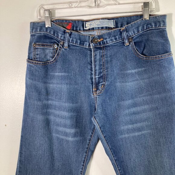 Womens Zara Jeans Flare Cut Low Waist Zip Fly 6/34 Blue Jeans - Picture 3 of 8